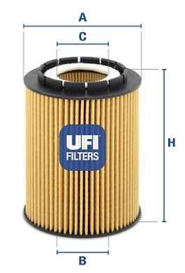 UFI (2501000) Фильтр масляный AUDI A6/A8/Q7/VW G3/T5/PASSAT/SHARAN/TOUAREG 2.3-4.2