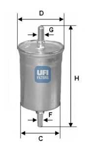 UFI (3151500) Фильтр топливный