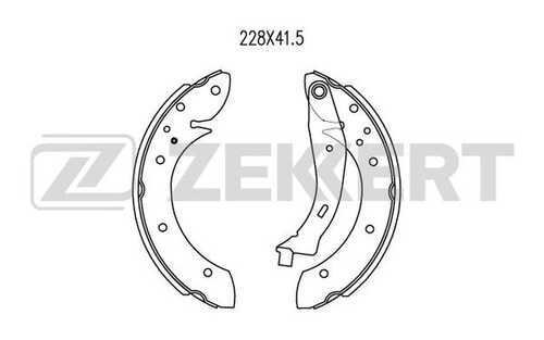 ZEKKERT (BK4069) Колодки торм. бараб. задн. Citroen Berlingo I-II 08-  Xsara Picasso 99-  Peugeot 405 I-II 88-  Partn