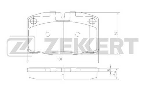 ZEKKERT (BS2345) Колодки торм. диск. передн. Opel Ascona B II C III 78- Astra F 92- Corsa A 82- Kadett D E 79- Om
