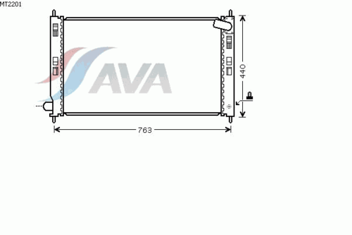 AVA (MT2201) Радиатор системы охлаждения