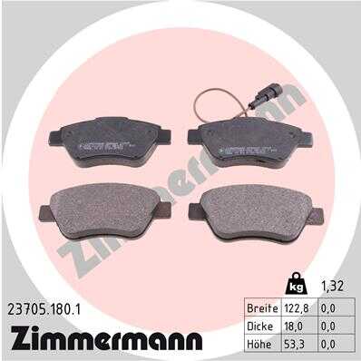 ZIMMERMANN (237051801) Колодки тормозные дисковые