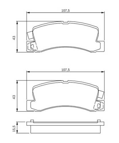 BAPCO (BP0055) Колодки тормозные дисковые задние, BP0055