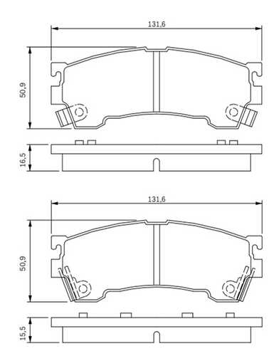 BAPCO (BP0105) Колодки тормозные MAZDA 323 92- перед.