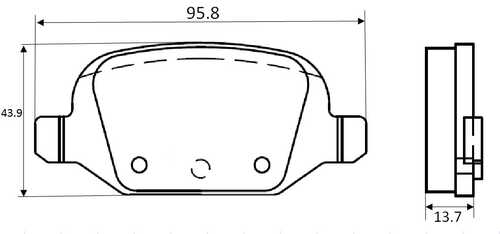 BAPCO (BP0198) Колодки тормозные LADA/FIAT VESTA/1119/PANDA/PUNTO задн.