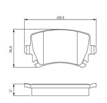 BAPCO (BP0281) Колодки тормозные VAG A4/A6/OCTAVIA/YETI/GOLF 5/GOLF 6 00- задн.