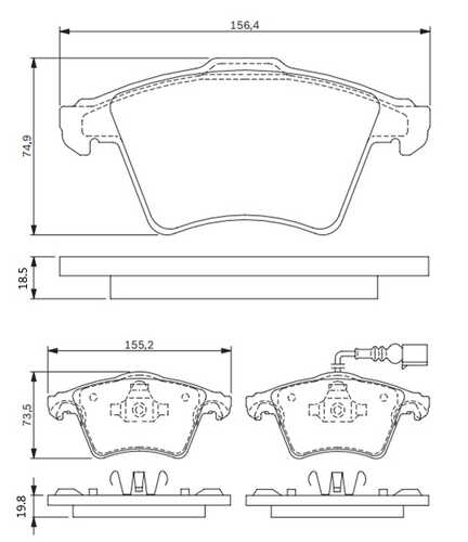 BAPCO (BP0284) Колодки тормозные дисковые