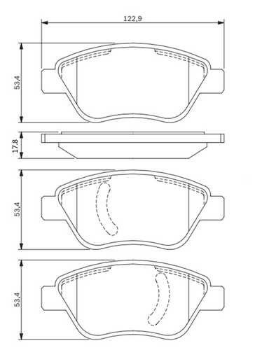 BAPCO (BP0351) Колодки тормозные дисковые передние