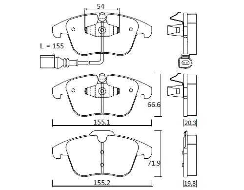 BAPCO (BP0382) Колодки тормозные дисковые передние