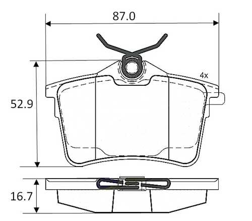 BAPCO (BP0400) Колодки тормозные дисковые