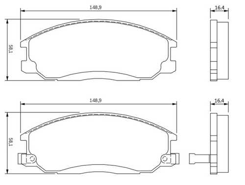 BAPCO (BP0527) Колодки тормозные дисковые передние