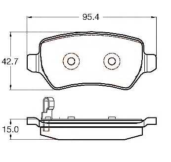 BAPCO (BP0689) Колодки тормозные HYUNDAI/KIA CEE'D (JD) 15- задн.