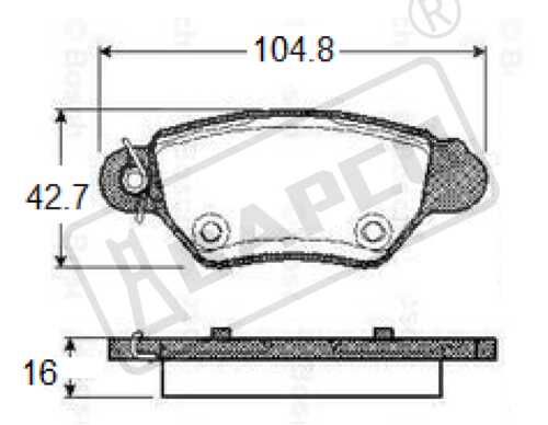 BAPCO (BP0751) Колодки тормозные дисковые BP0751 задние, комплект,