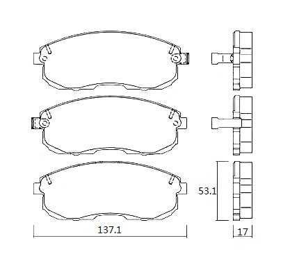 BAPCO (BP0756) Колодки тормозные дисковые BP0756 передние, комплект,